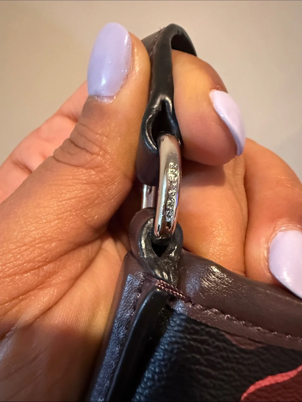 Coach Red & Black Camo Crossbody Bag